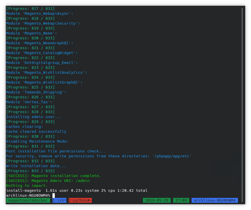 ext4 timed install