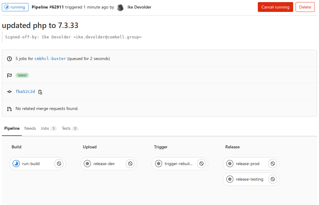 php 7.3.33 build