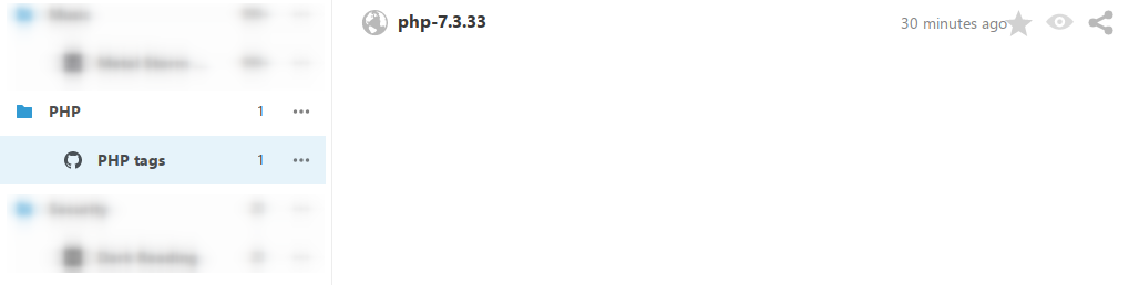 php feed item